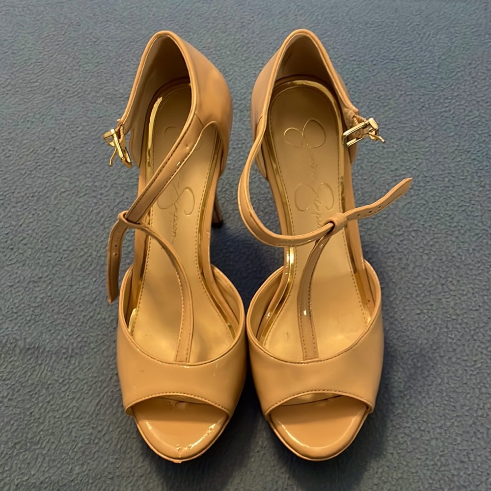 Jessica Simpson 4in Peep Toe Straps Women’s Size 7.5